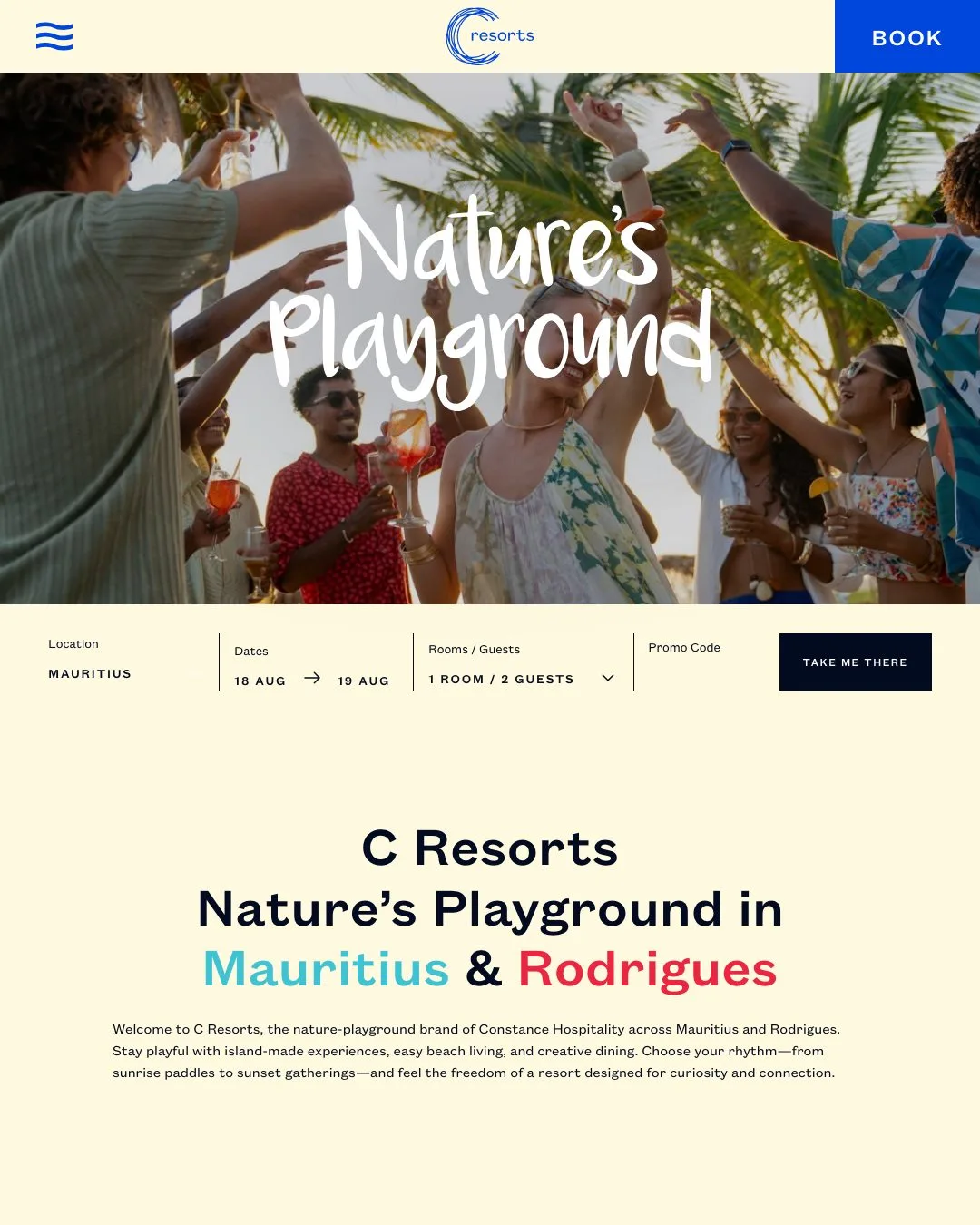 C Resorts website