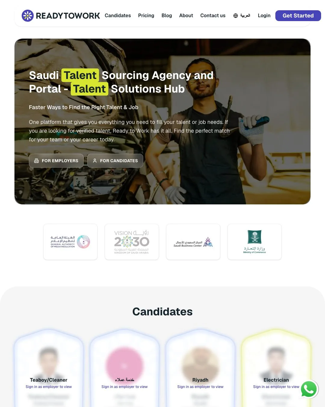 ReadyToWork recruitment platform